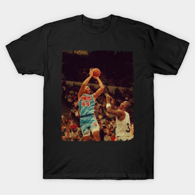 Derrick Coleman with The Lefty Stroke T-Shirt by MJ23STORE
